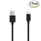 2 Pack 3.3ft Charger Data Cables for Motorola Droid Z / Samsung Galaxy S8 / Moto Z Force / Z Play / S8 Plus / BlackBerry KEYone / Nexus 6P / Nexus 5X / Macbook 12 inch Type C USB C Cord