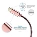 USB Type C Cable,SHNVIR USB C to USB 3.0 Nylon Braided Cable Fast Charger for Samsung Galaxy S8 Plus,LG G6 V20 G5,Nintendo Switch,New Macbook More (Rose Gold)
