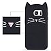 Mulafnxal Case for Samsung Galaxy S6,Soft Silicone 3D Cartoon Animal Cat Slim Cover, Cute Cases Kids Girls Shock Proof Rubber Gel Kawaii Character Fashion Protector for Samsung S6 Black Cat