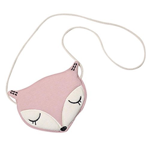 Hot Sale! Girl Bag,Canserin Baby Girl Fox Pattern Fashion Backpacks Cute Storage Bag Single Shoulder Bag (Pink)