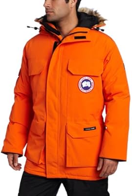 orange canada goose coat