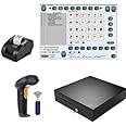 Point of Sale POS System Includes Software Barcode Scanner Thermal Printer Cash by NamesBrand (Black)