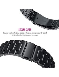 Kartice   Correa de repuesto para Samsung Galaxy Watch (1.811 in), 0.866 in, acero inoxidable sólido y metal, compatible con Samsung Galaxy Watch SM R800 (1.811 in).