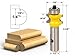 YONICO 13515 5 Bit Bullnose Router Bit 1/2-Inch Shank