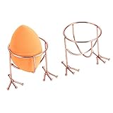 Hestya Makeup Sponge Holder Egg Sponge Stand Puff Display Stand Dryer Rack Makeup Sponge Support (Sponge is not included), 2 Pieces, Rose Gold