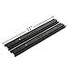 CZXJKKL A Pair of Black Metal Quiet Ball Bearing Full Extension 3 Section Drawer Slide, Side Mount