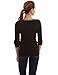 PattyBoutik Mama Trimmed Boat Neck Long Sleeve Maternity Tunic (Black M)