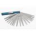 uxcell 0.02-1.00mm Metric Gap Measure Feeler Gauge Tool Silver Color
