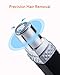 Hair Removal for Women, Painless Hair Remover, Domie Mini Travel Size Hair Trimmer for All Body and Facial Hair, Battery Powered