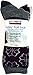 Kirkland Signature Ladies' Trail Socks Merino Wool, 4 Pairs, Charcoal/Purple (Charcoal/Purple)