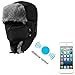Oenbopo Winter Fur Trooper Bluetooth Hat Unisex Soft Thicken Ski Snow Hat Wireless Hands-free Bluetooth Smart Cap Headset Speaker Mic Neck Ear Face Warmer for iPhone Samsung HTC LG