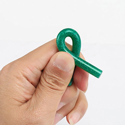 Naler Hot Glue Gun Sticks 7mm by 10cm Hot Melt Glue Sticks Mini Glitter 12 Colors 60Pcs for DIY Art Craft Woodworking - Thumbnail 4