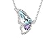 Superbaby Butterfly Breaking Cocoon Necklace MADE WITH SWAROVSKI ELEMENTS Aquamarin + Gift Box