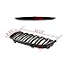 Pair Euro Front Hood Kidney Grille Compatible with E90 323i 325xi 330i 328i 328xi 335i 335xi Pre-Facelift (Double Line, Glossy Black)