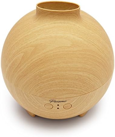Paxamo Essential Oil Diffuser 600ml Large Capacity Running 12 Hours with Adjustable Mist Mode Ultrasonic Aromatherapy Fragrant Oil Vaporizer Humidifier for Room Decor - Light Wood Grain