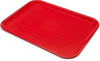 Photo 1 of Carlisle Ct121605 Cafe Standard Plastic Cafeteria/fast Food Tray, Nsf Certified, Bpa Free, 16-inch Length X 12-inch Width, Red (pack of 24)