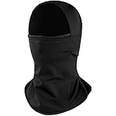 Ski Mask for Men & Women, Windproof Waterproof Balaclava Cold Weather Thermal Breathable Face Mask with Headphone Holes