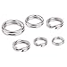 BAIKALBASS Fishing Stainless Steel Split Rings High Strength Solid Snap Ring Loop Metal Double Circle Heavy Duty Lure Tackle Chain Connectors Fishing Tackle 3# 200pcs