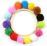 Caydo 240 Pieces Pom Poms 2.5cm Assorted Colour Acrylic Yarn Craft Ball view 4