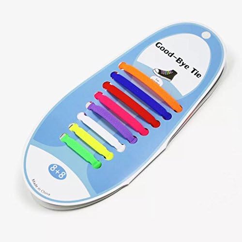 Lacci di scarpe senza stringhe per adulti e bambini, senza nodi Nero in  silicone elastico al 100% non si aggrovigliano e sono facili da usare 16 o  12 pezzi small Scarpe e