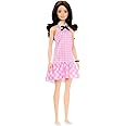 Barbie Fashionistas Doll #224 - 65th Anniversary Collectible with Black Wavy Hair, Pink Gingham Dress & Accessories (Age 3+) main image 1