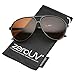 Retro 80s Vintage Blue Blocking XL Large Plastic Aviator Sunglasses