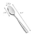 HOMMP 16-Piece Dinner Spoons, Stainless Steel, 8.27 Inch