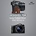 MegaGear Sony Cyber-Shot DSC-RX10 IV, DSC-RX10 III Ever Ready Leather Camera Case and Strap, with Battery Access - Dark Brown - MG761