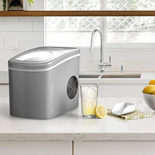 hOmeLabs Chill Pill Countertop Ice Maker Perfect Ice in 8 to 10