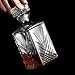 Paksh Novelty Italian-Crafted Glass Whiskey Decanter, 33.75 oz - Airtight Stopper
