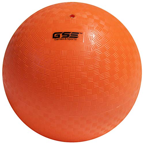 GSE Games & Sports Expert 8.5-inch Classic Inflatable Playground Balls (6 Colors Available) (Single - Orange)