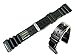 24mm Dive Watch Band Strap Black Rubber with N.D. Limits fits Citizen Aqualand