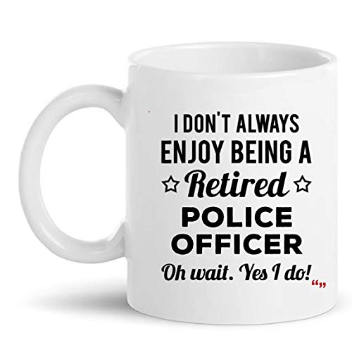 Retirement Gift for Retired Police Officer Cup Coffee Mug | Policeman COP T-Shirt Gift | Deputy Sheriff Officer Policewoman Constable Slop Retire Retiring Gifts for Men Women