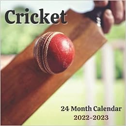 Cricket Calendar 2022-2023: 24 Month Calendar: Great Gift Idea For Cricket  Lovers: S., Lilly: 9798768040062: Amazon.com: Books
