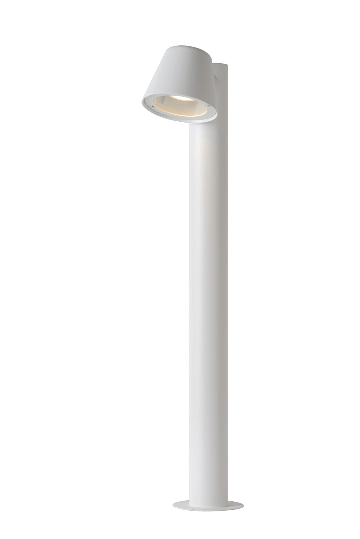 LUCIDE Dingo-LED - Bollard Light - LED Dim. - GU10-1x5W 3000K - IP44 - White