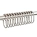 Amazer Shower Curtain Rings, Shower Curtain Hooks Rust-Resistant Shower Curtain Rings Hooks for Bathroom Shower Rod Curtains, Matte Nickel, Set of 12
