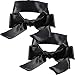2 Pack Sleep Mask Silk Eye Mask Satin Blindfold Tie Black, 150 cm