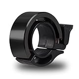 The New Invisible Bicycle Bell - FengNiao Aluminum Bicycle Bike Bell Ring Horn Accessories (6 Colors) Classic Durable Crisp Loud Mountain Bike invisibles Q bell (black)