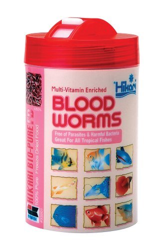 Hikari Bio-Pure Freeze Dried Blood Worms for Pets, 0.42-Ounce