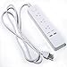 Wifi Smart Power Strip Surge Protector, 3 Smart AC Outlets and 2 Smart USB Ports Individual Control, 6ft Extension Power Cord, Compatible with Amazon Alexa/Google Assistant No Hub Required