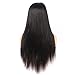 Peruvian Lace Front Human Hair Wigs For Black Women Virgin Hair Straight Wig With Baby Hair Natural Hairline Full End Black Color On Sale 18Inch
