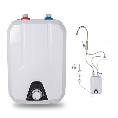 Zorvo Electric Instant Water Heater 1500W Electric Hot Water Heater Kitchen 8L Heating Tap for Kitchen Barthroom Household Electrical Hot Water Large Water Tank 110V