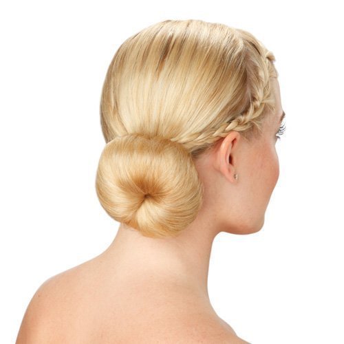 759Shop Hot Buns 2 Piece Magic Hair Styling Styler Twist Ring Former Shaper Doughnut Donut Chignon Bun Maker Clip Hair Curler Accessory Small & Large (Dark Brown)
