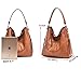 Hobo Bags for Women,DDDH Ladies Handbags Purses Crossbody Shoulder Bucket Bag Faux Leather Camel