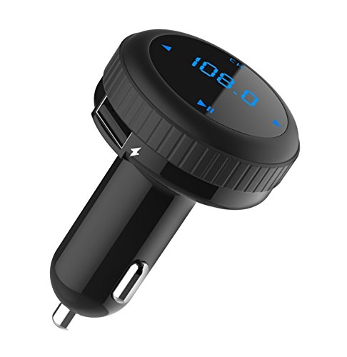 HiGoing Bluetooth FM Transmitter for Car, Car Charger 5V/2.1A Dual USB Port With Smart Car Locator, LED Display & Low Voltage Alarm, MP3 Player Hands-free Call for iOs Android Smartphone - Thumbnail 7