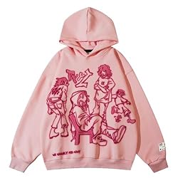 Aelfric Eden Mens Graphic Oversized Hoodie Cartoon