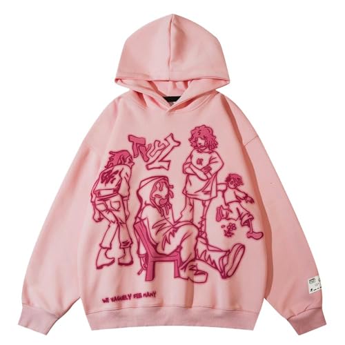 Aelfric Eden Mens Graphic Oversized Hoodie Cartoon