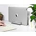 Vertical Laptop Stand [Adjustable Size], OMOTON Desktop Aluminum MacBook Stand with Adjustable Dock Size, Fits All MacBook, Surface, Chromebook and Gaming Laptops (Up to 17.3 inch), Graythumb 1
