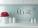 Let's Eat Black Vinyl Decal (20