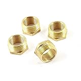eDealMax 4pcs 1 / 2PT x 3 / 8PT M a F Hex Boccola